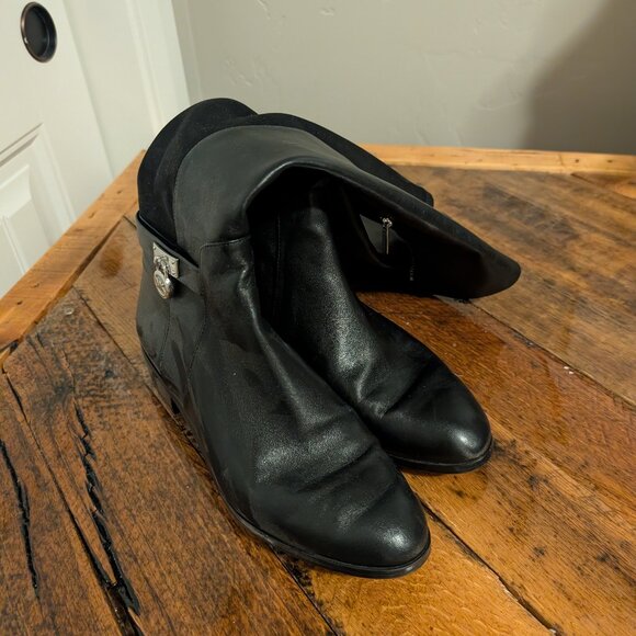 Michael Kors PW15E Hamilton Riding Boots Leather Knee High Boots - Picture 1 of 3